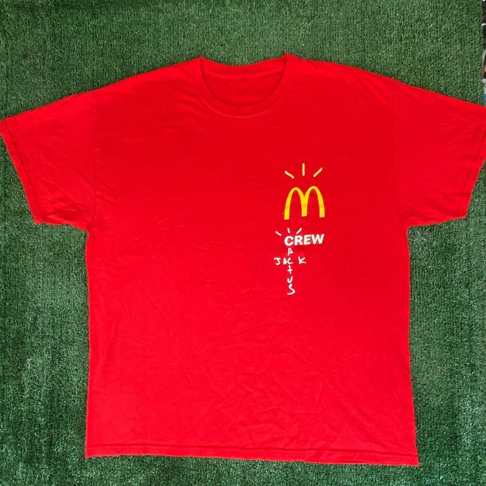 Vintage Y2K Travis Scott Shirt Cactus Jack McDonald's Tee